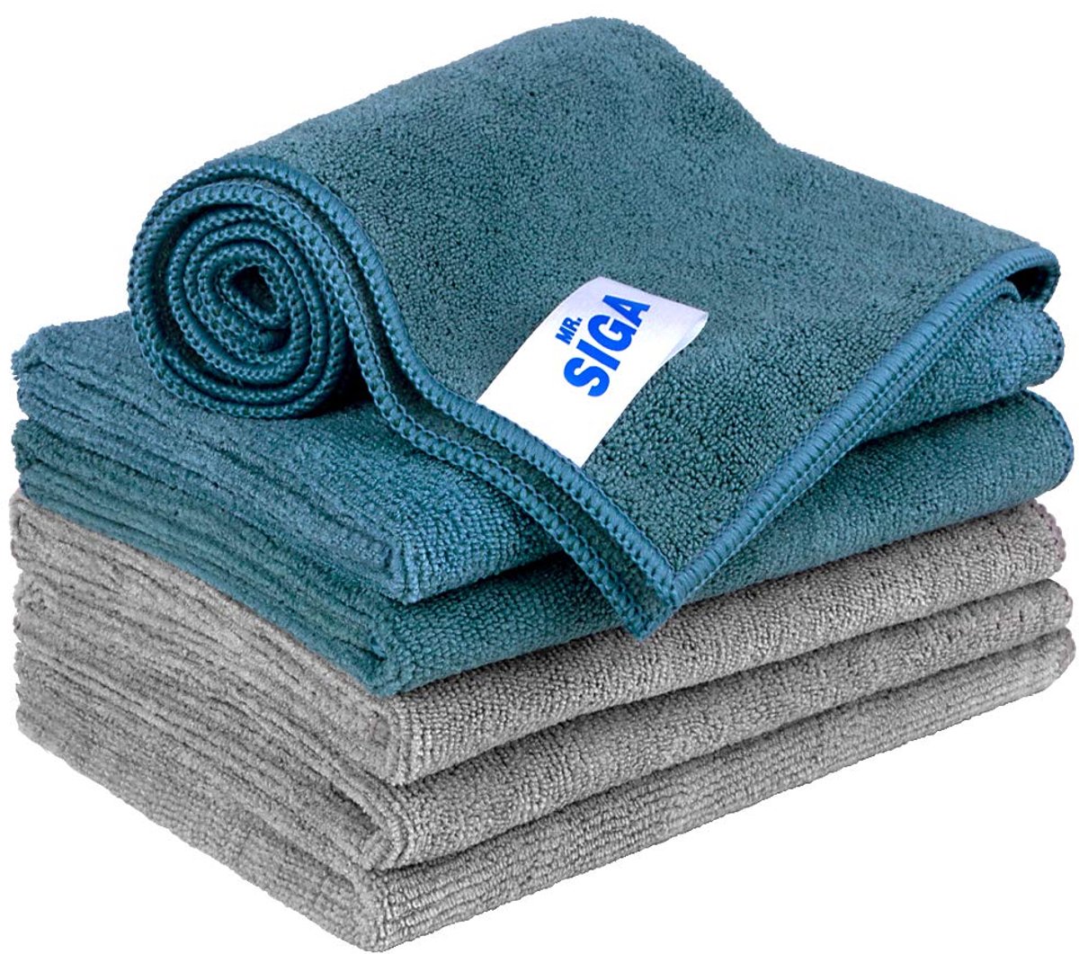 Ultra zachte microvezeldoeken - zeer absorberend - set van 6 - diverse kleuren