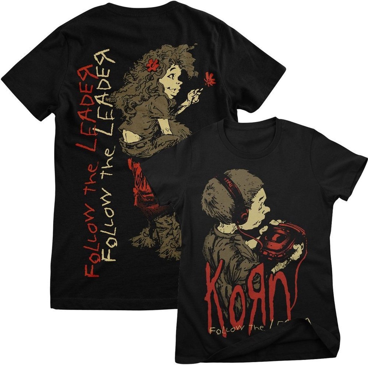 Korn Dames Walkman Girly T-shirt PS-5-KORN007-H28-12+H69-2