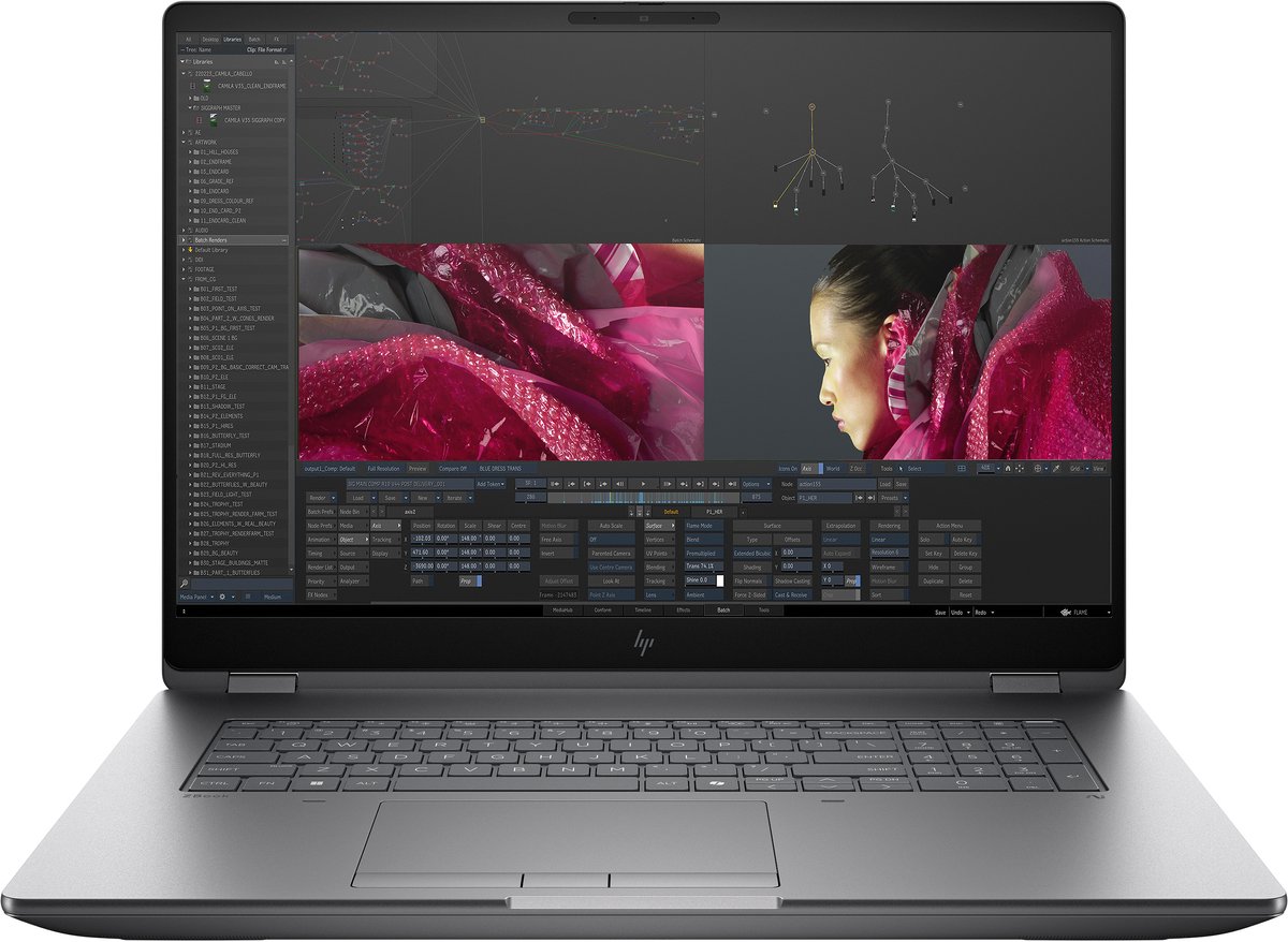 "HP ZBook Fury G1i Intel Core Ultra 7 265HX Mobiel werkstation 45,7 cm (18"") WQXGA 32 GB DDR5-SDRAM 1 TB SSD NVIDIA RTX PRO 3000 Blackwell Wi-Fi 7 (802.11be) Windows 11 Pro AI Workstation, AI PC Zilver"