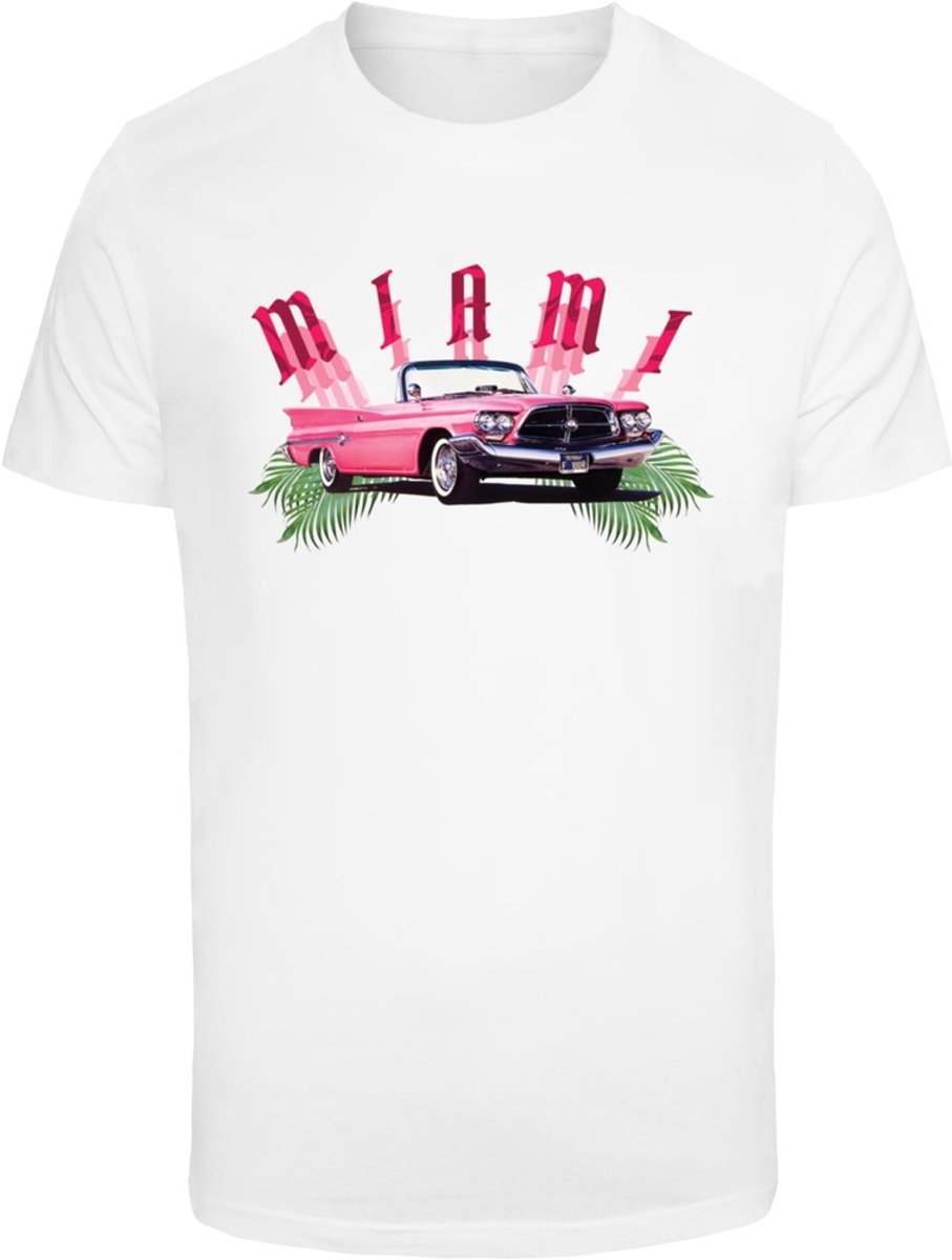 Mister Tee Miami Car Heren T-shirt XS Wit