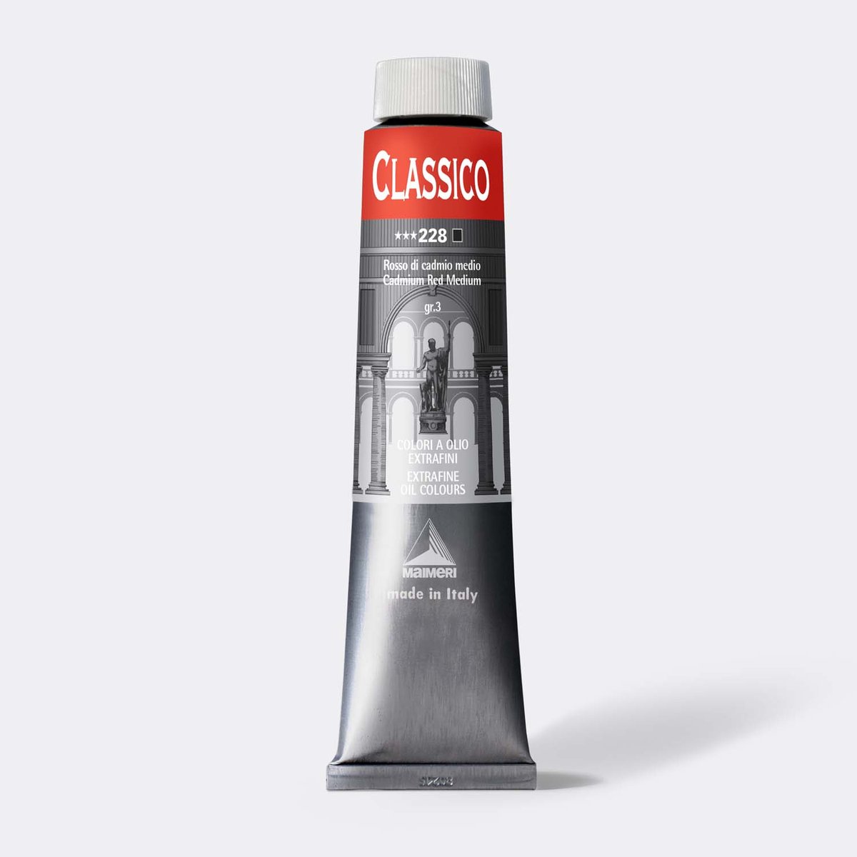 Maimeri Classico - olieverf - Cadmium Rood Medium 228 - tube 200ml