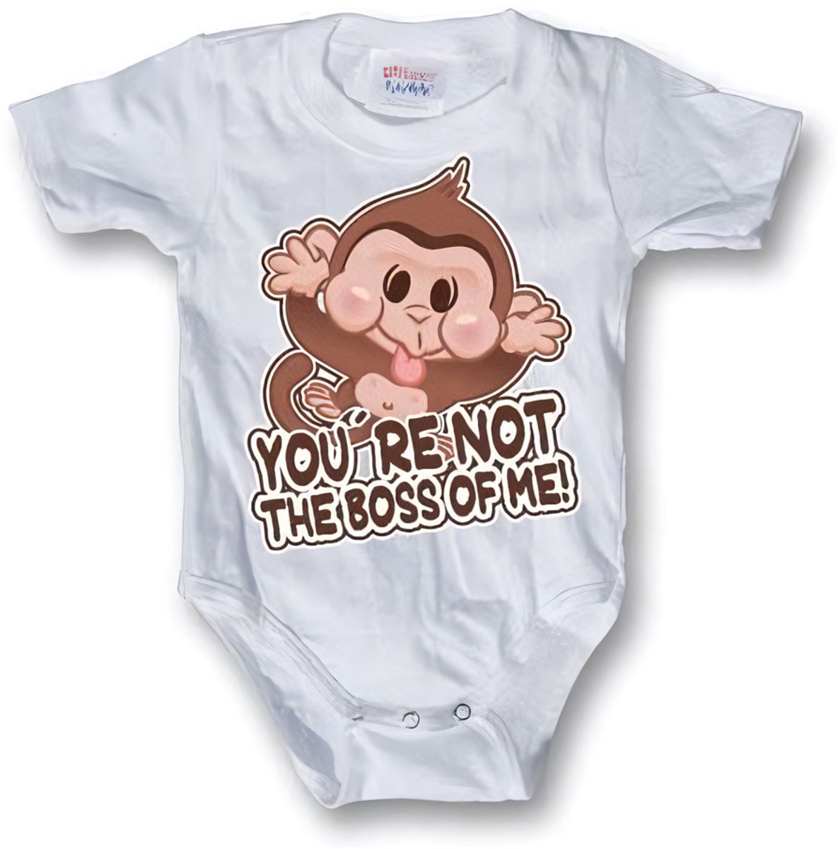 Hybris Kinder You Re Not The Boss Of Me Body SH-13-BT053-L68 White-6-12Monate