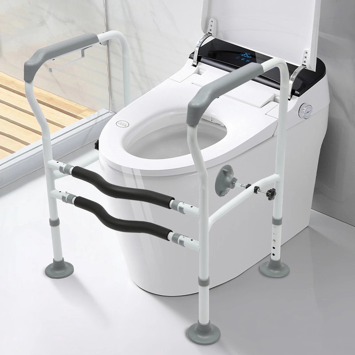 QPFO® Toiletbeugel verstelbaar - Stevige toilet steunbeugel - Veilig comfort tot 150 kg
