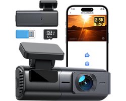 Dashcam voor auto voor en achter – Dual dashcam – Voor- en achtercamera – Autocamera – Full HD dashcam – Dashcam met nachtzicht – Dashcam met bewegingssensor – Groothoeklens – Parkeermodus – Loop recording – Dashcam met SD-kaart