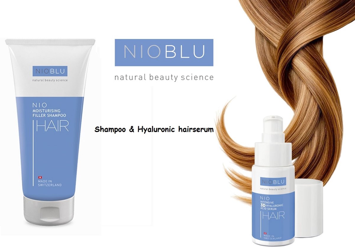 NIOBLU - Hair - Care - Set - Shampoo- & - Hyaluronic - Serum