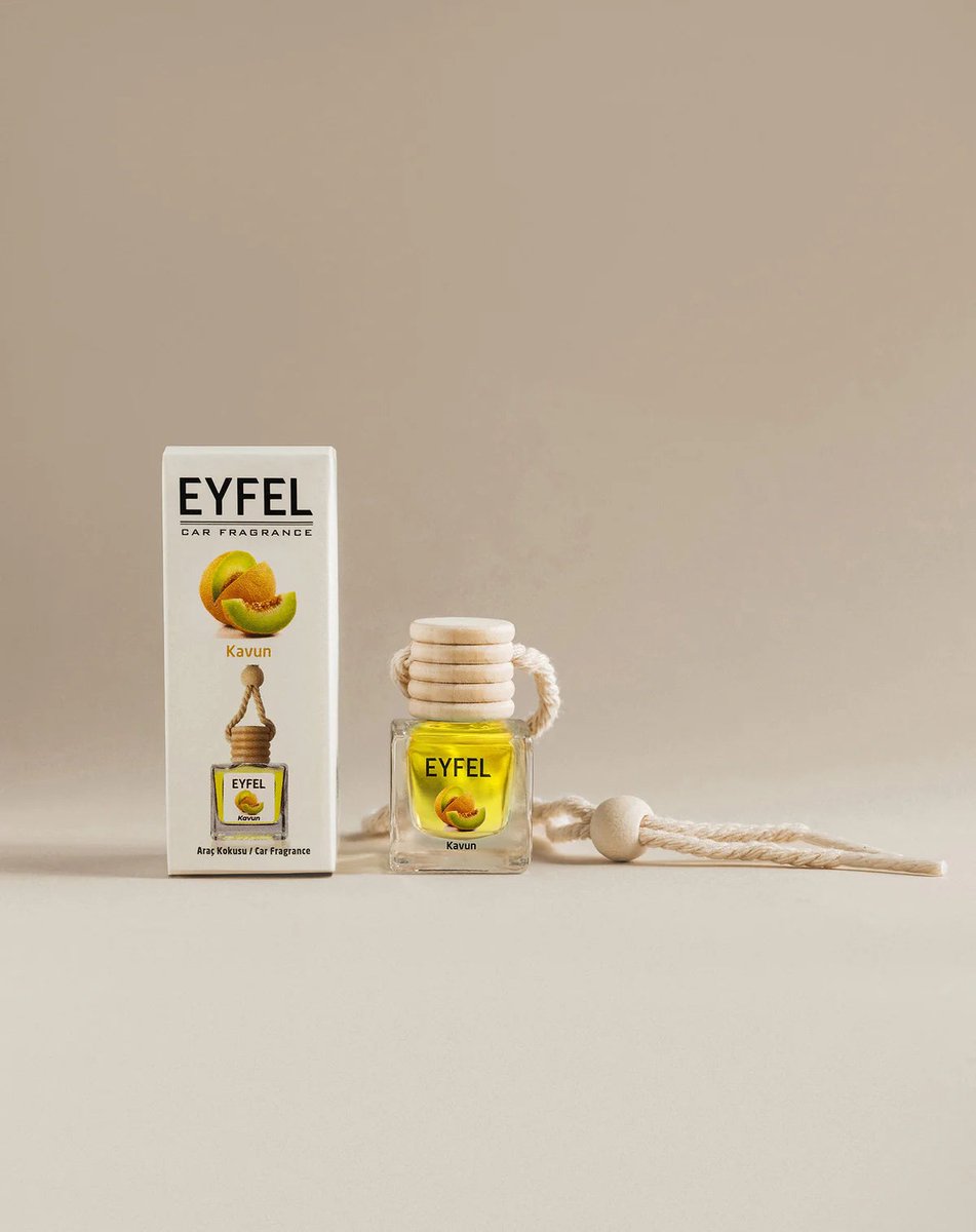 EYFEL - CAR FRAGRANCE- CAR - MELON - 10ML - 3 STUKS
