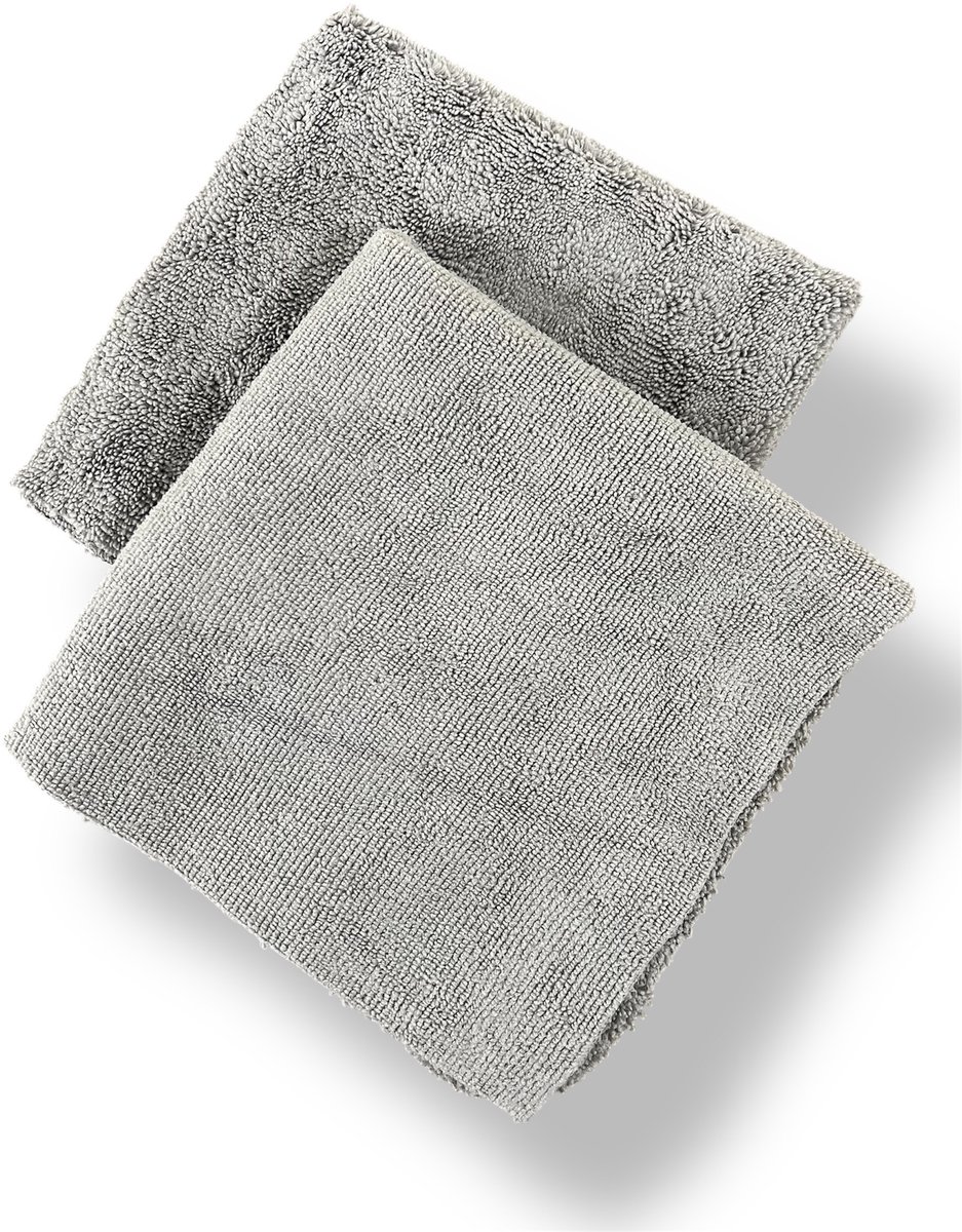 DI Leoni - Microfiber Dual Pile Towel - Grey