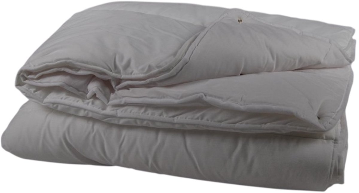 Image of 100% Katoen Tijk 4-Seizoenen Kinder Princessdekbed- wit- ledikant 100X135 cm