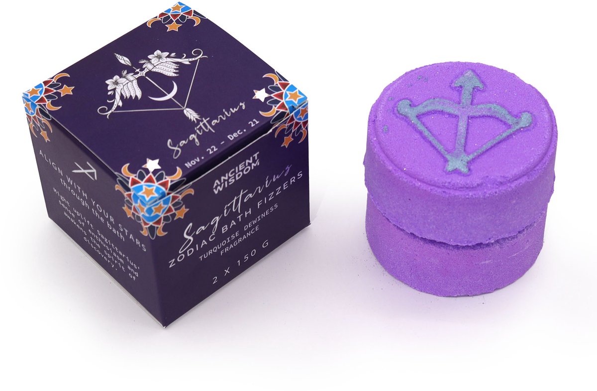 Sterrenbeeld Boogschutter - Horoscoop cadeau - Badbruisballen set