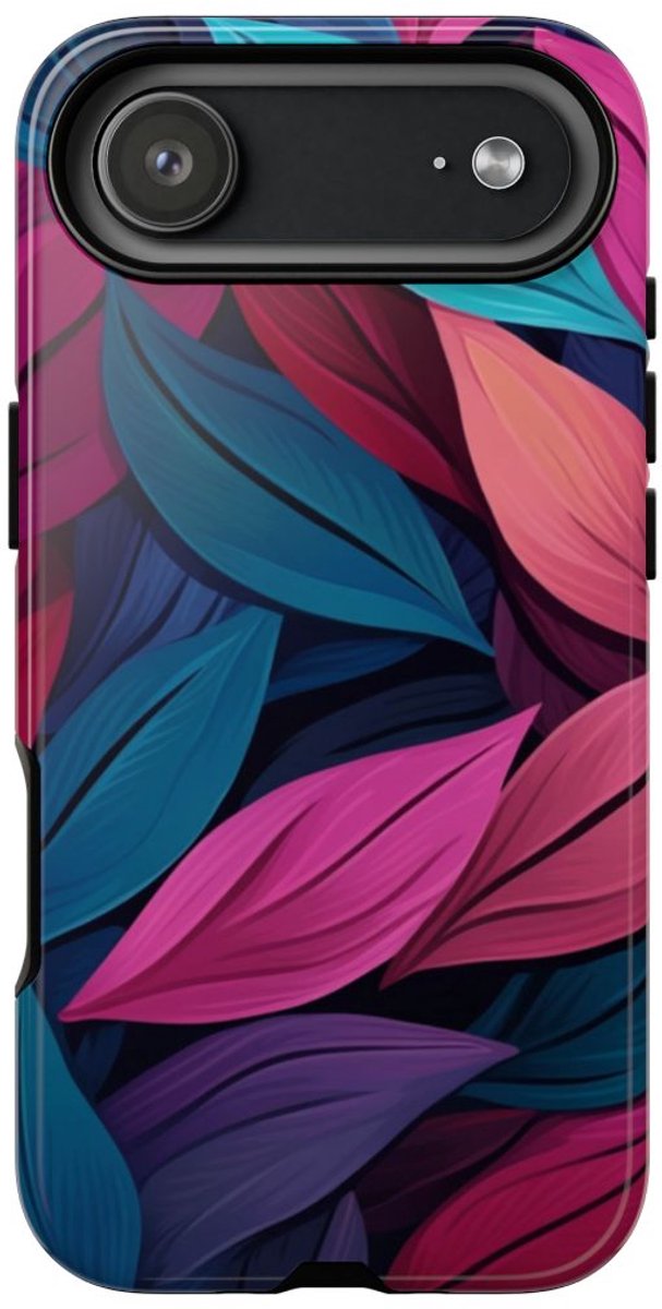 Kleurrijk Abstract Bladerenpatroon – Telefoonhoesje Geschikt voor iPhone 17 Air