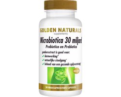 Golden Naturals Microbiotica 30 miljard (30 veganistische maagsapresistente capsules)