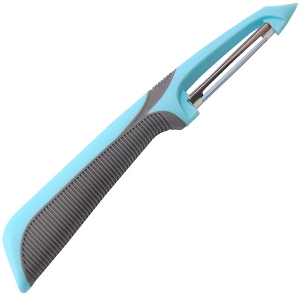 TuseRxln Schilmesjes - Dunschiller Aardappel - Ultrascherp En Ergonomisch - 1 Stuk - Keukengebruik Blauw-Grijs