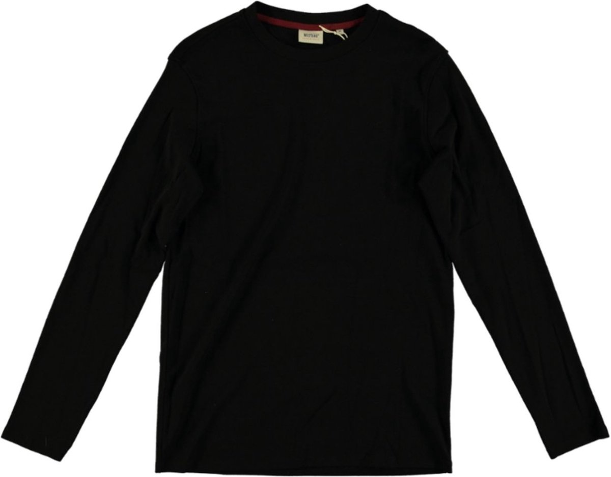 Mustang Heren Longsleeve ARMINTO slim fit Zwart 3XL Ronde Hals Volwassenen