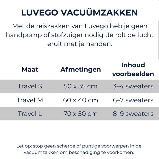 Vacuümzak voor kleding, stofzuiger, met USB-pomp, 6 stuks vacuümzakken (2 x 40 x 40 cm
