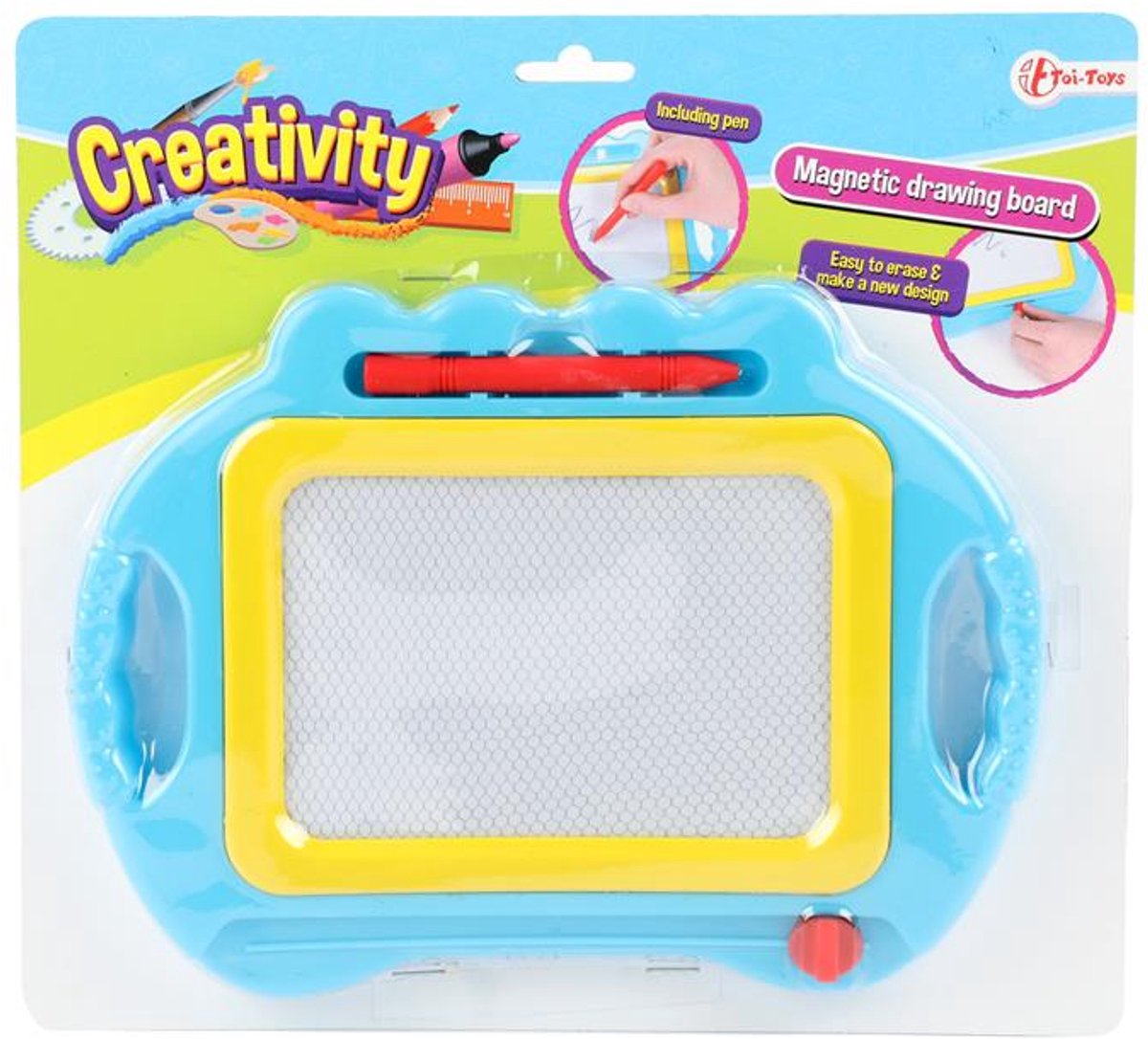 Toi Toys Magnetisch tekenbord incl pen - BLAUW