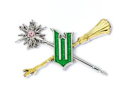 The Carat Shop - Wicked For Good Toverstok en Bezemsteel pin badge