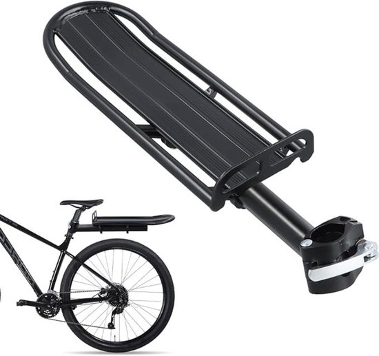 Bagagedrager verbreder - Fiets bagagedrager - Achterdrager verbreding - Fietsaccessoires - Extra breed - Transportrek - Fietstassen - Boodschappen - Vakantie - E-bike