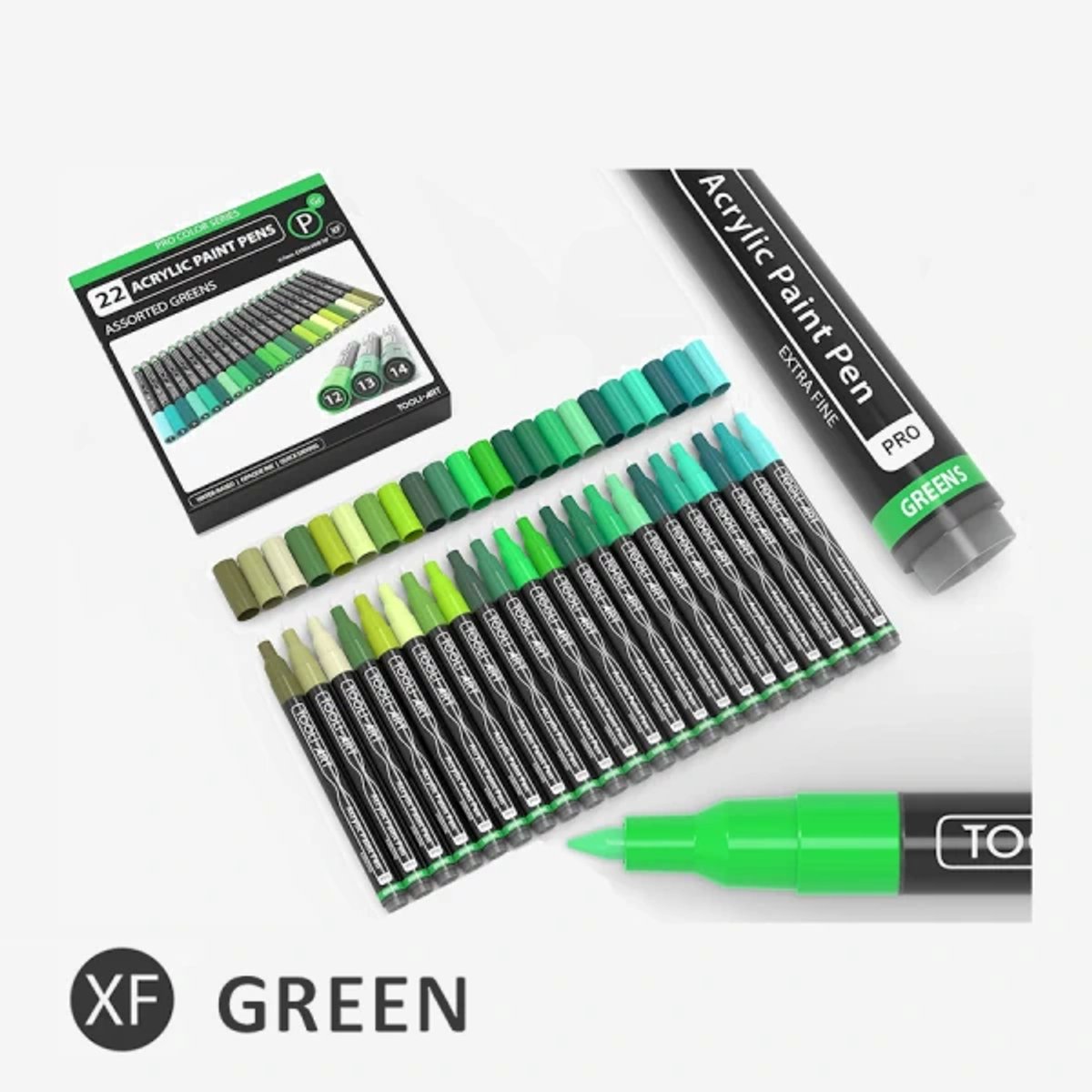 Tooli Art Marker set Green 0.7mm