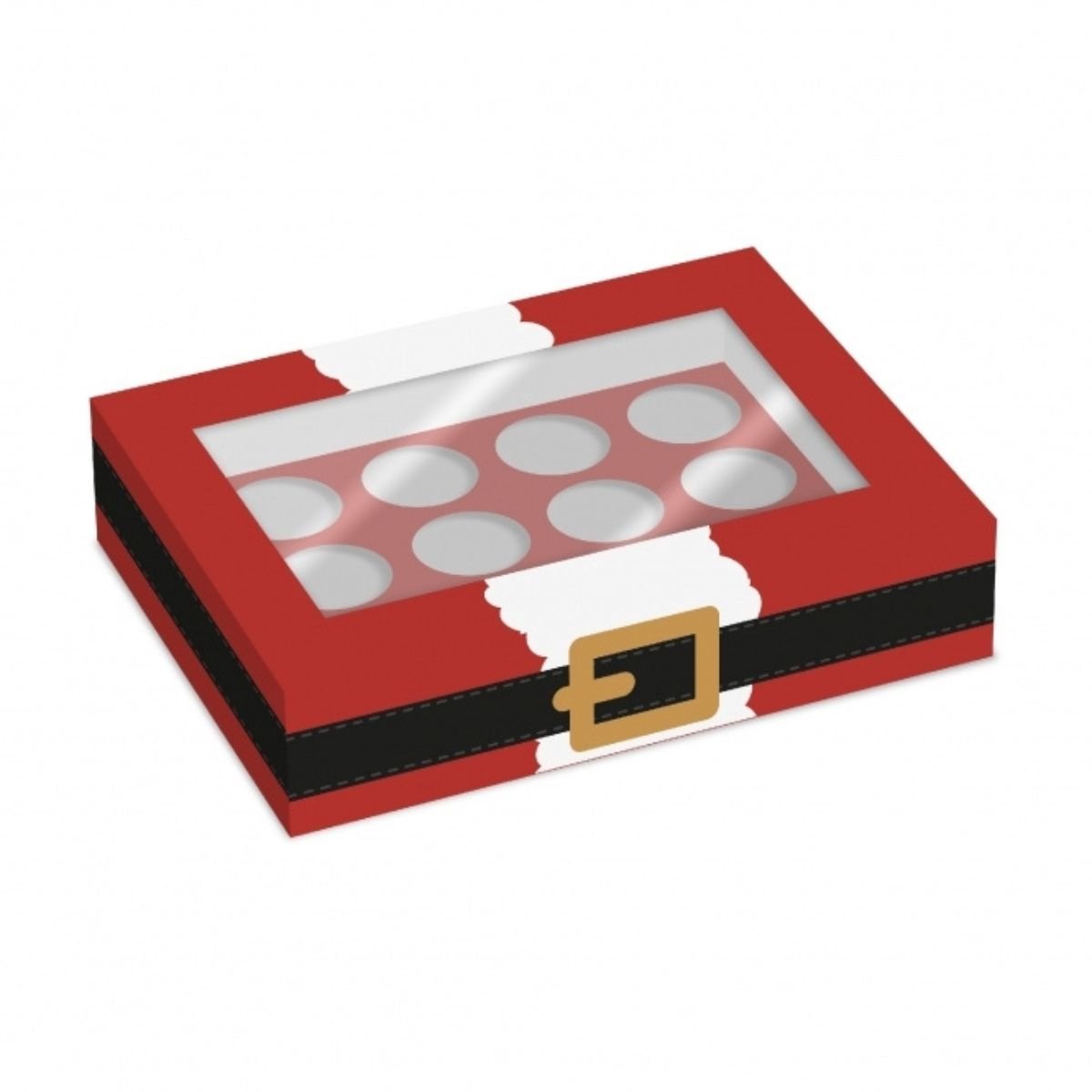 Simply Making Cupcake Box Kerstman 12 pk/2