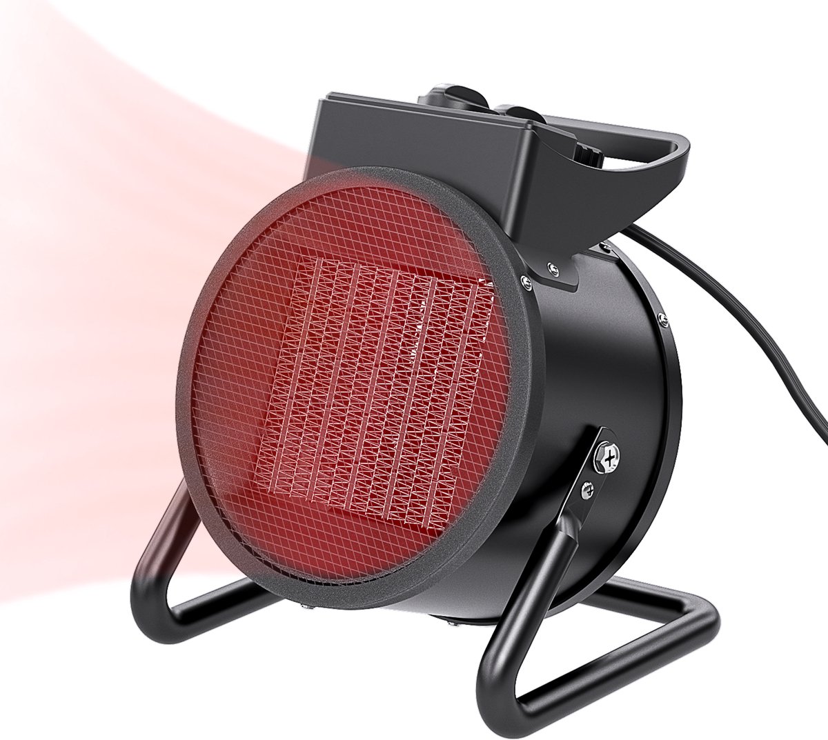 SOLSVN Draagbare Keramische Plug In Ventilatorverwarmer Kachel Energiebesparing Licht Geluid Elektrische Verwarming Bad Slaapkamer Ver Infrarood Oven Klein Huishouden Insta Heat