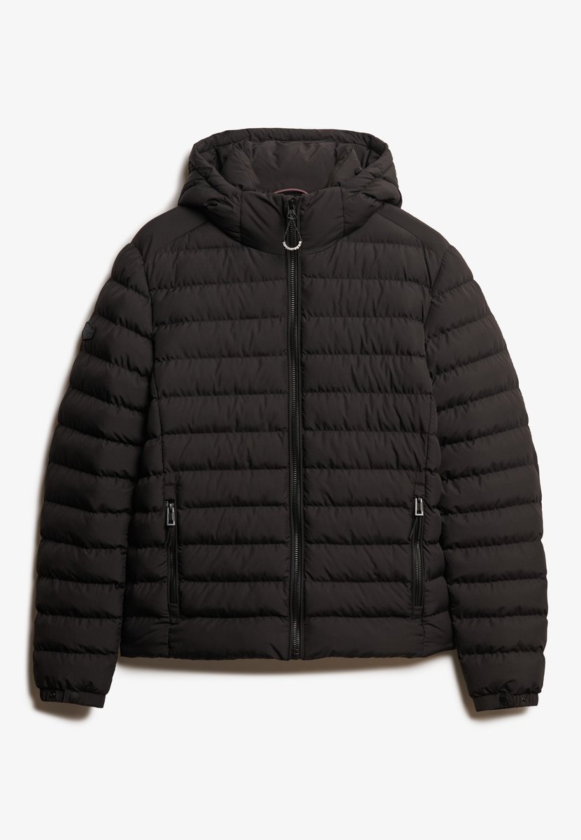 Superdry HOODED FUJI PADDED JACKET Heren Jas Zwart