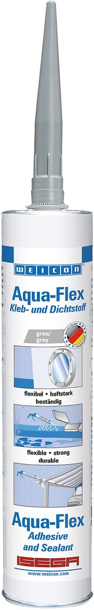 WEICON Aqua-Flex – 310 ml elastische onderwaterlijm – grijs
