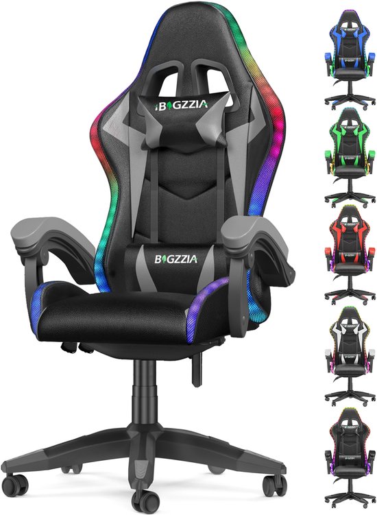 Bigzzia Ergonomische Gamingstoel Zwartgrijs met - Bigzzia - €104,99