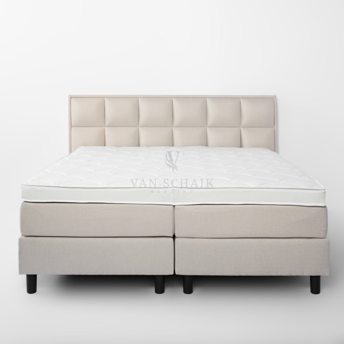 van Schaik Bedding Boxspring Toledo 200x200 - van Schaik Bedding - Incl Pocket matrassen & HR45 Topper Figaro 101