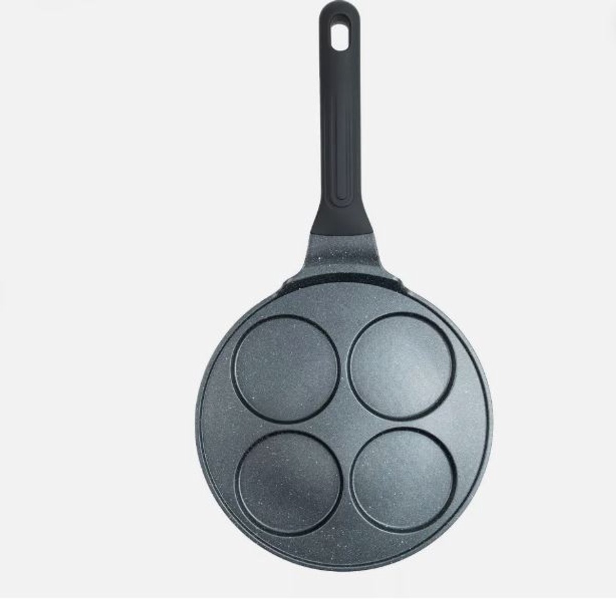Eisenbach koekenpan ei-pan Pannenkoekenpan met drielaagse marmercoating, 4 gaten en inductie .