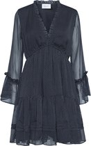 belted shirt dress ls wmn, Blauw (Antique Faded Thames D26814-d539-g924), XL