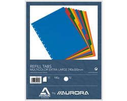 Aurora Adoc - Tabbladen - Refill tabs - Verschillende kleuren - 10 tabs