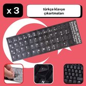 ITALIANBIZ Sticker-toetsenbord met Italiaanse lay-out – toetsen stickers permanent – zwart
