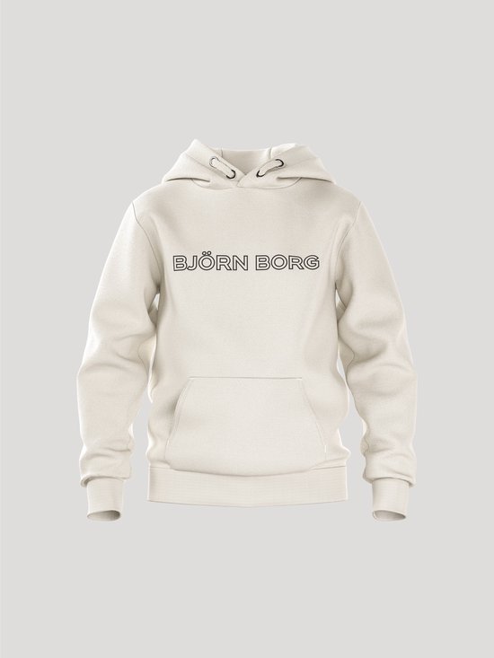 Sweat à capuche Björn Borg Essential 3 Garçons Enfants - Tofu Wit cassé - Tailles 158/164