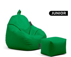 Casacomfy – Pear Junior – Zitzak met Voetenbankje – Groen – Waterbestendig