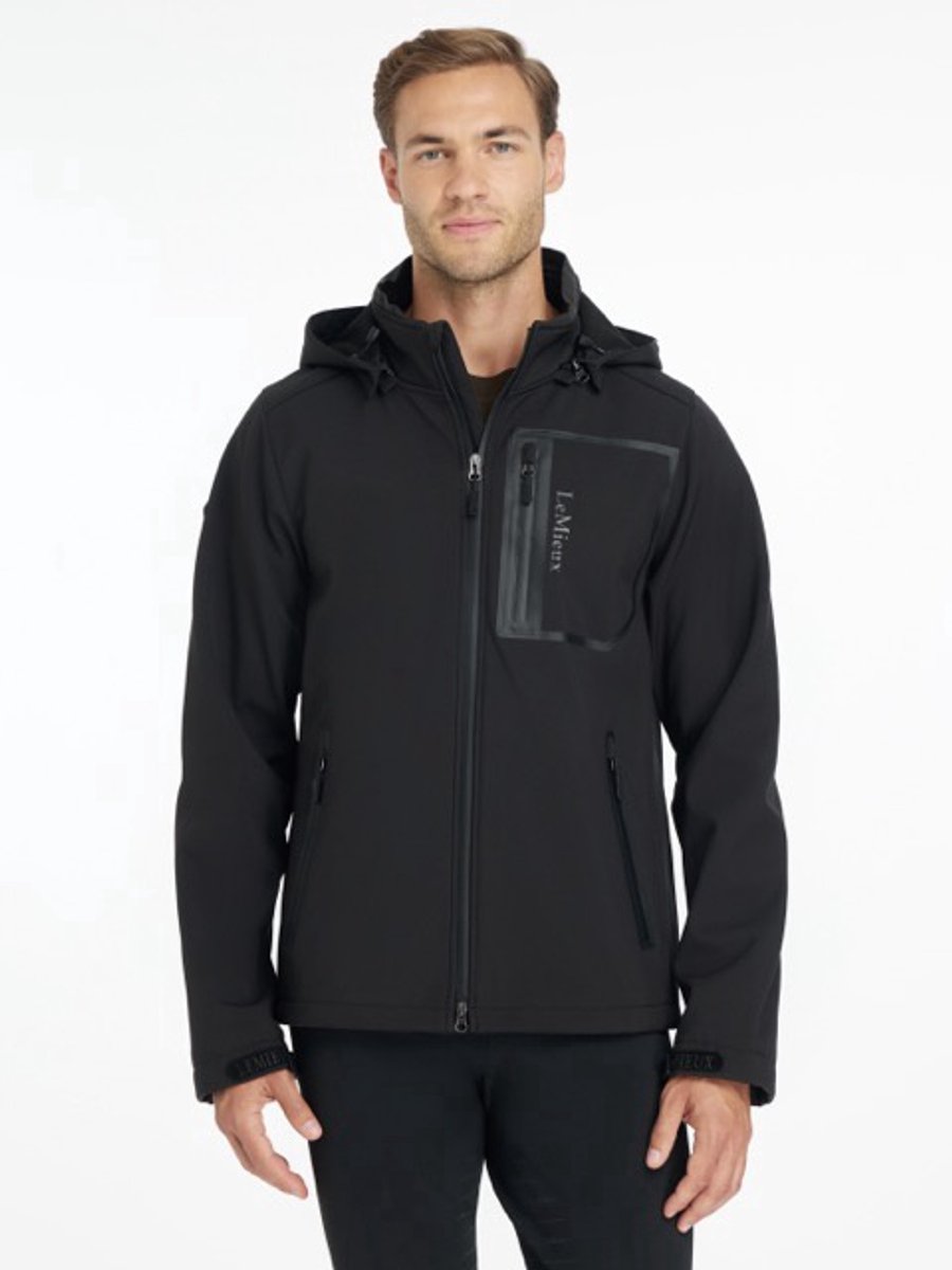 Lemieux Mens Softshell Jas Zwart