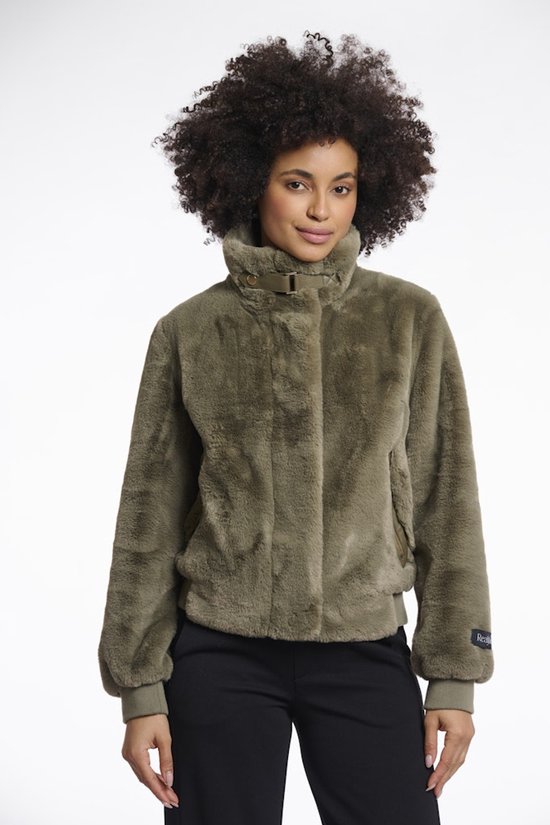 RINO & PELLE - Short Fake Fur Jacket - Ambra.7002511 - 10867 Green Ash