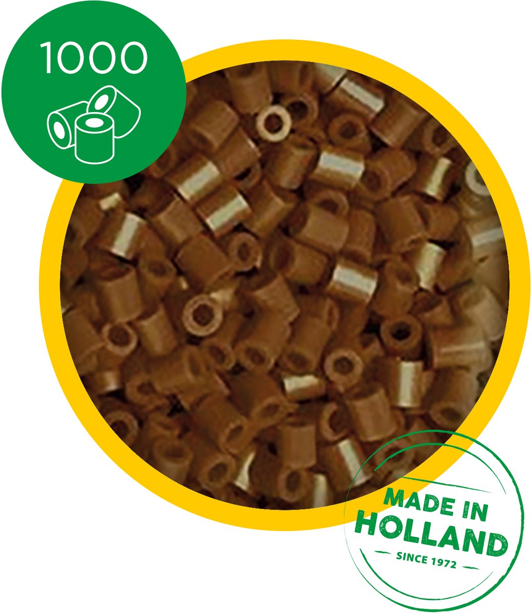 SES Creative - Beedz - Donkerbruin - Strijkkralen - 1000 Stuks - PVC Vrij - Vanaf 5 Jaar — afbeelding 3