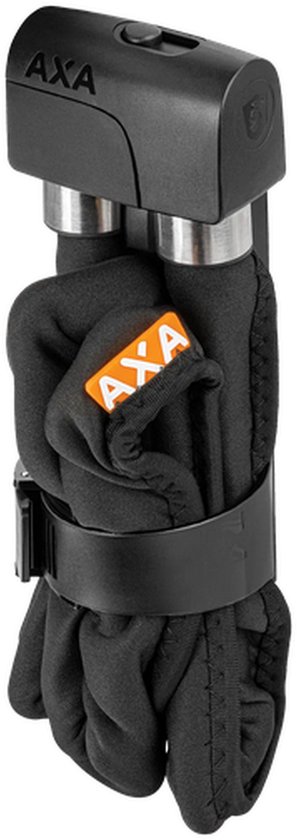 AXA Foldable 10-105 Vouwslot - Lengte 105 cm - Stalen schakels 10 mm - Veiligheidsniveau 13 - Incl. Beugel - Met 2 sleutels, Zwart