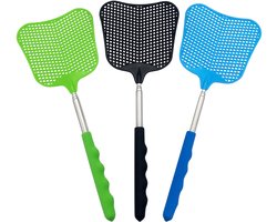 Purepeak Vliegenmepper Set 3 Stuks - Vliegenmeppers - Uitschuifbaar - Vliegenverjager voor op Tafel