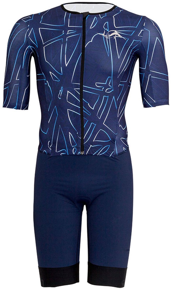 Sailfish Aerosuit Perform Korte Mouw Triatlonpak Blauw S Man