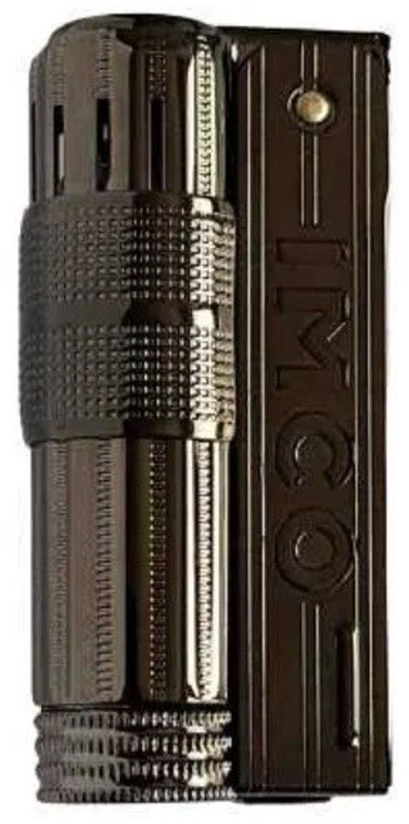 IMCO Super-Triplex Benzine aansteker Gunmetal met IMCO Logo