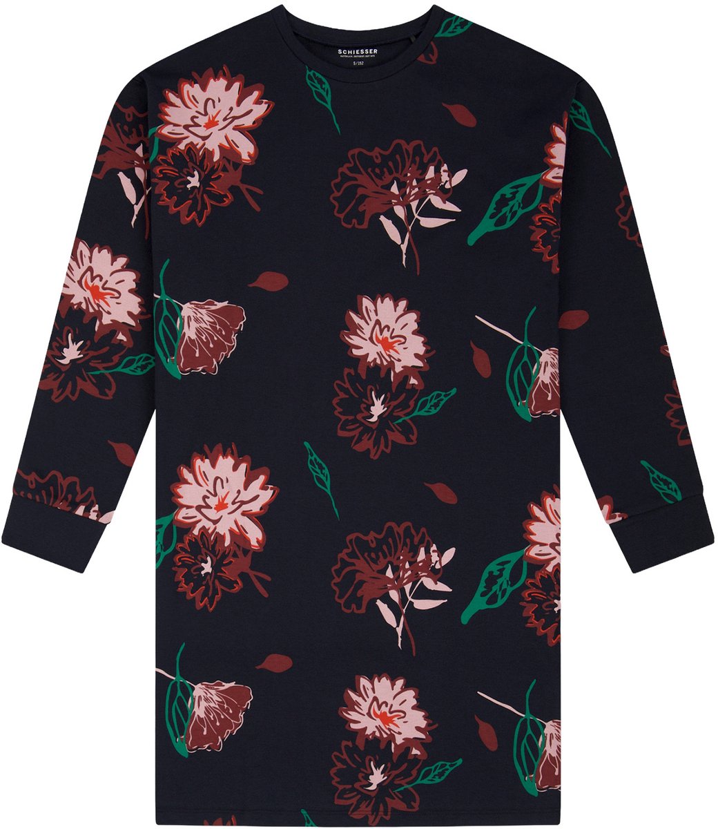 Schiesser Nachthemd Nightwear 3 middernachtblauw