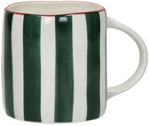 Pomax Mykonos beker met oor 12x8.5cm H9cm groen