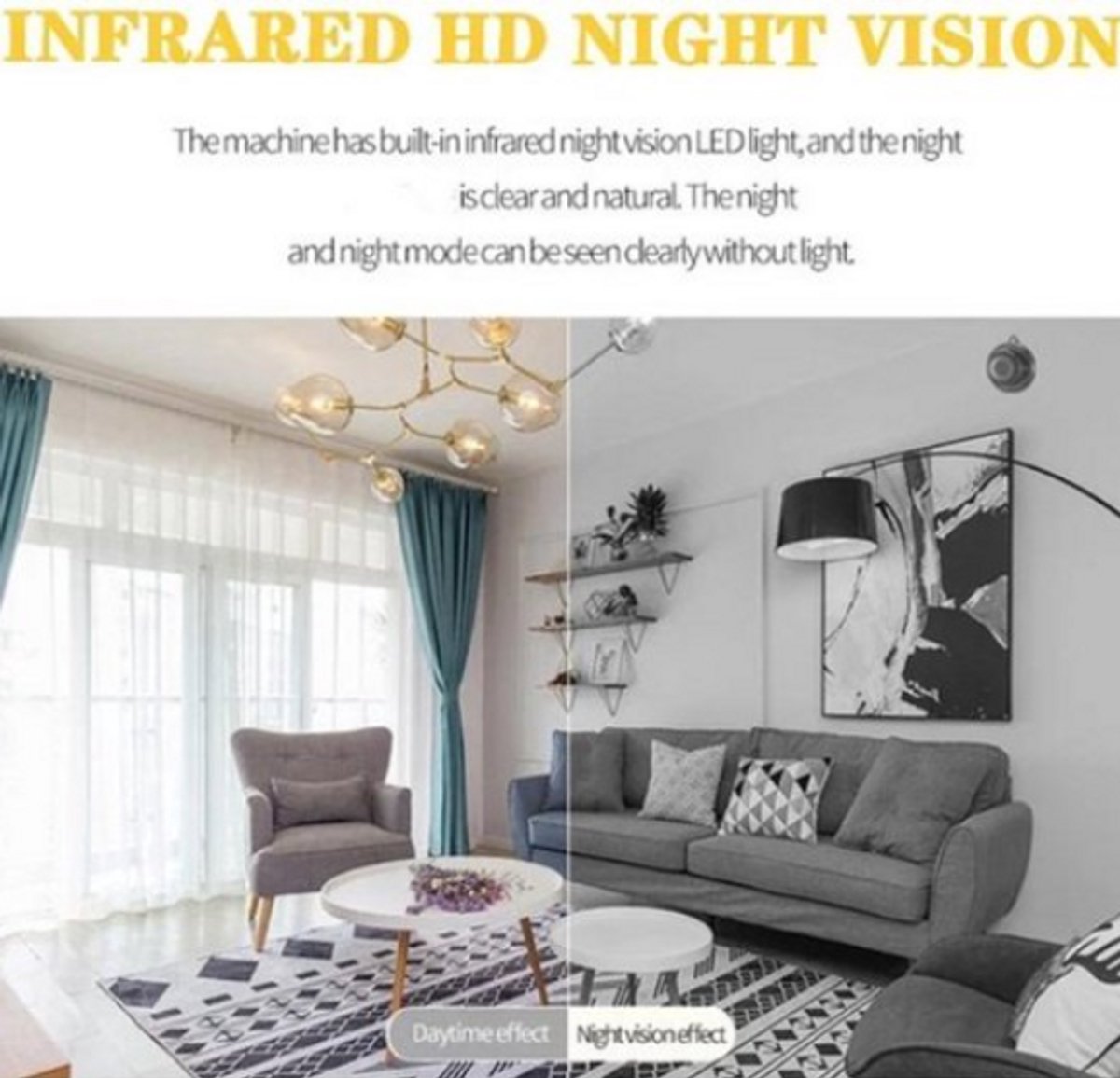 Afbeelding 3 van 1080p Mini Beveiligingscamera Draadloos- Wifi Camera met