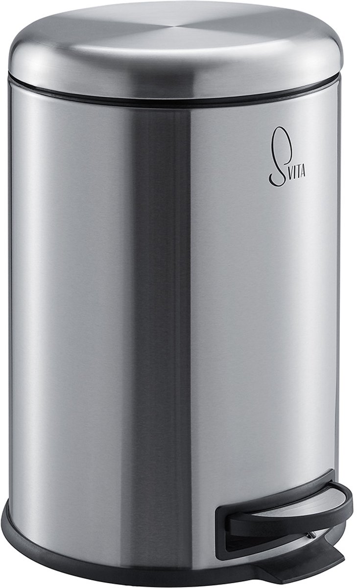 SVITA T20 afvalemmer 20 liter pedaalemmer Afvalemmer Keuken Zilver