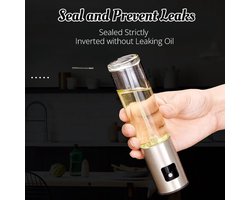 Universele keukenolieverstuiver, geschikt voor koken, salades, grillen, enz., continue spray en portiecontrole, vertrouwd door chef-koks, multifunctioneel keukengereedschap, geschikt voor airfryers, salades, grillen, ovens, lichte maaltijden