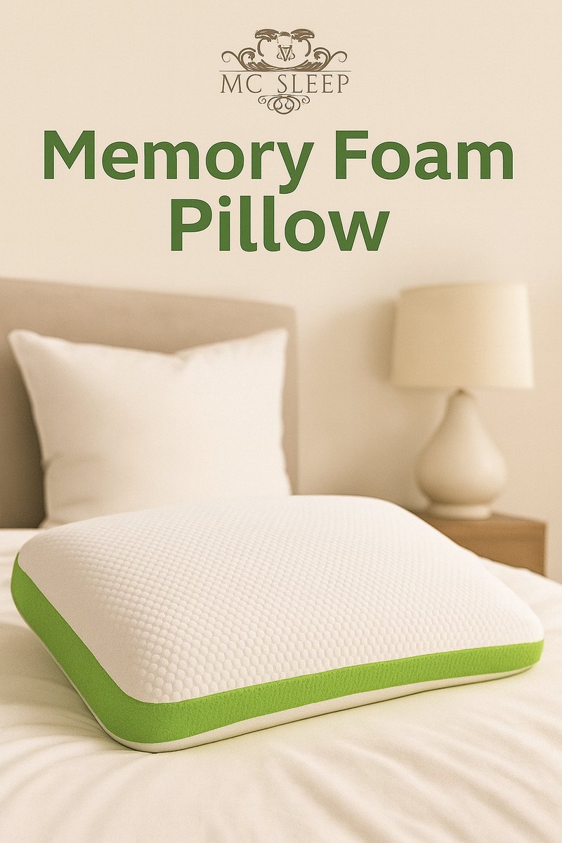 MC Sleep Ergonomisch Kussen – Traagschuim – Ondersteunend & Ademend – Voor Zij-, Rug- en Buikslapers