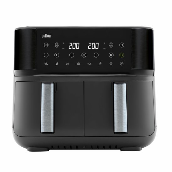 Braun TwinCook 3 Airfryer 8L Zwart TD3030 - Braun - €121,00