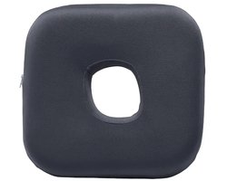 Piercing kussen met Oorgat Traagschuim – Oorkussen voor Zijslapers – Met afneembare hoes - Verlicht Oorpijn & Drukplekken – Zacht & Ademend – Grijs - 25cm