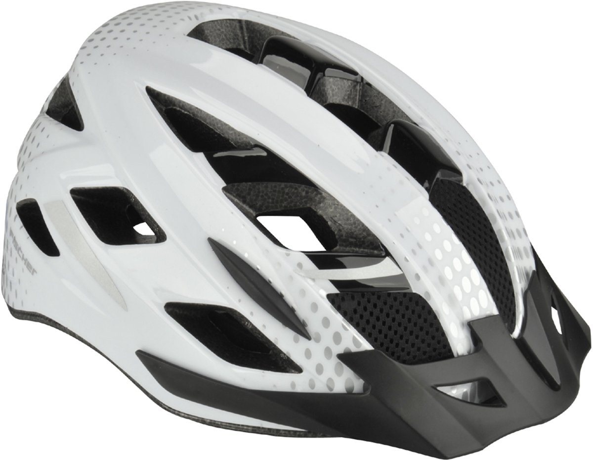FISCHER FAHRRAD Urban Lano S/M MTB fietshelm Wit, Zwart Confectiemaat: M